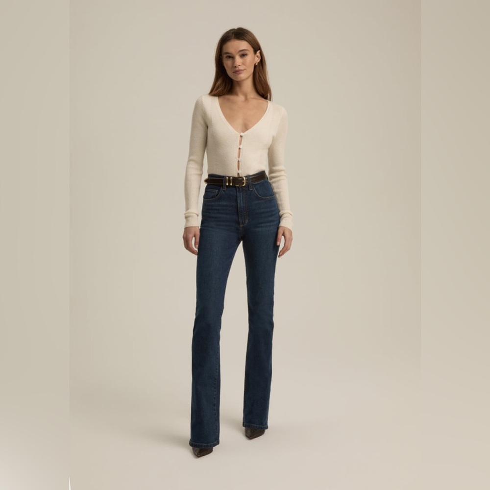 Favorite Daughter Dark Blue Flare Jeans